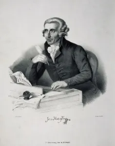 Portrait of the composer Joseph Haydn (1732-1809). Artist: German master Portrait of the composer Joseph Haydn (1732-1809). Artist: German master