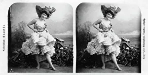 Portrait of a costumed woman, early 20th century.Artist: Aristophot Portrait of a costumed woman, early 20th century.Artist: Aristophot
