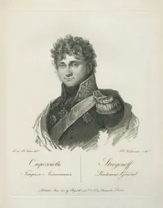 Portrait of Count Pavel Alexandrovich Stroganov, 1813 Print