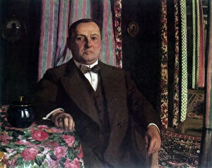 Images Dated 30th September 2005: Portrait of Georg E. Hsen, 1913. Artist: Felix Vallotton