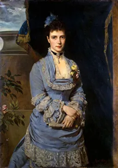 Portrait of Grand Duchess Maria Fyodorovna, Princess Dagmar of Denmark, (1847-1928), 1874 Portrait of Grand Duchess Maria Fyodorovna, Princess Dagmar of Denmark, (1847-1928), 1874