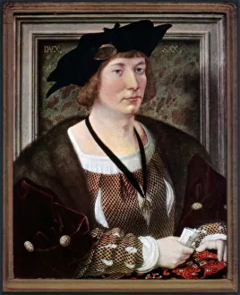 Portrait of Hendrik III, Count of Nassau-Breda, c1516-1517, (1927). Artist: Jan Gossaert Portrait of Hendrik III, Count of Nassau-Breda, c1516-1517, (1927). Artist: Jan Gossaert