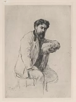 Baron De Rochefort Gallery: Portrait of Henri Rouart, 1875. Creator: Marcellin-Gilbert Desboutin