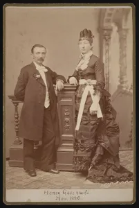 Portrait of Henry Gass (1835-1884) and Wife Emma Dibble, November 1880 Portrait of Henry Gass (1835-1884) and Wife Emma Dibble, November 1880