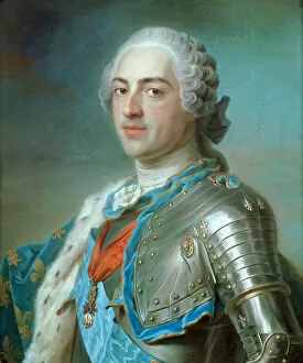 Palace Of Versailles Collection: Portrait of the King Louis XV of France (1710-1774), ca 1748