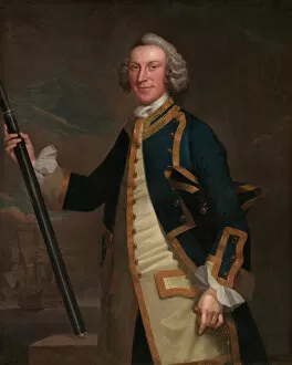 Portrait of a naval officer, 1749 / 58. Creator: John Wollaston