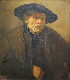 Rembrandt Prints: Rembrandt Print: Old Man in Beret