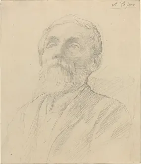 Portrait of an Old Man. Creator: Alphonse Legros Portrait of an Old Man. Creator: Alphonse Legros