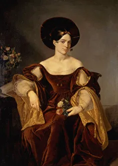 Portrait of the opera singer Maria Malibran (1808-1836), First quarter of 19th cen Portrait of the opera singer Maria Malibran (1808-1836), First quarter of 19th cen