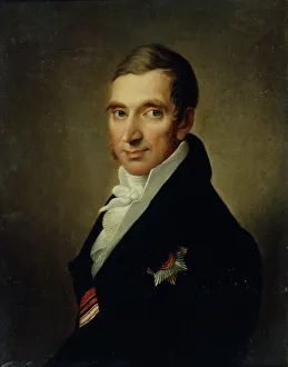 Portrait of the Physician Johann-Georg von Ruehl (1768-1846), 1823. Artist: Luchaninov, Ivan Vasilyevich (1781-1824) Portrait of the Physician Johann-Georg von Ruehl (1768-1846), 1823. Artist: Luchaninov, Ivan Vasilyevich (1781-1824)