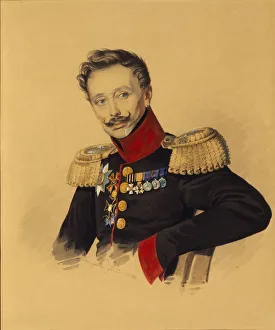 Portrait of Prince Fyodor Fyodorovich Gagarin (1786-1863), 1830s Portrait of Prince Fyodor Fyodorovich Gagarin (1786-1863), 1830s