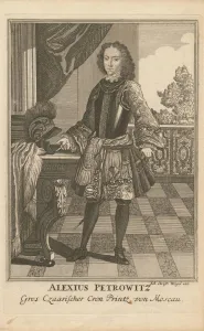 Great Houses Gallery: Portrait of Tsarevich Alexei Petrovich of Russia (1690-1718), 1710. Artist: Wiegel