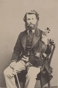 Portrait of the violinist and composer Alfred Holmes (1837-1876). Creator: Anonymous Portrait of the violinist and composer Alfred Holmes (1837-1876). Creator: Anonymous
