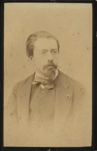 Portrait of the violinist and composer Henryk Wieniawski (1835-1880). Creator: Mieczkowski Portrait of the violinist and composer Henryk Wieniawski (1835-1880). Creator: Mieczkowski