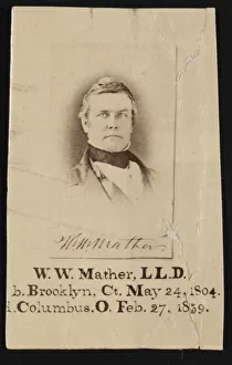 Portrait of William Williams Mather (1804-1859), Before 1859. Creator: Unknown Portrait of William Williams Mather (1804-1859), Before 1859. Creator: Unknown