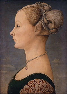 Images Dated 28th November 2013: Portrait of a Woman, Second Half of the 15th cen.. Artist: Pollaiuolo, Piero del (1443-1496)