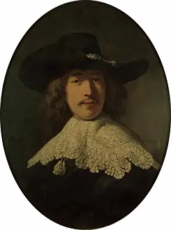 Rembrandt Prints: Rembrandt Print of a Young Man in Formal Attire, 1634