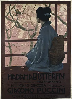 Related Images Gallery: Poster for the Opera Madama Butterfly by G. Puccini
