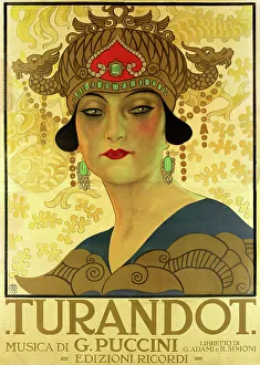 Related Images Gallery: Poster for the opera Turandot at the Teatro alla Scala, 1926