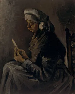 The Potato Peeler (reverse: Self-Portrait with a Straw Hat), 1885 The Potato Peeler (reverse: Self-Portrait with a Straw Hat), 1885