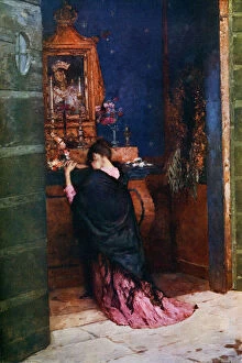Maurice Gallery: A Prayer to the Madonna, c1877-1912, (1912).Artist: Maurice Bompard
