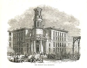 The Present Coal Exchange, opened by Prince Albert in 1849, Thames Street, 1878 Artist: Walter Thornbury The Present Coal Exchange, opened by Prince Albert in 1849, Thames Street, 1878 Artist: Walter Thornbury