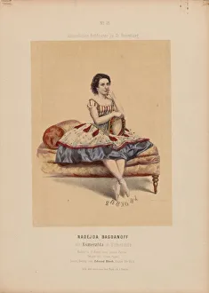 Prima ballerina Nadezhda Bogdanova (1836-1897) as Esmeralda in the Ballet La Esmeralda by Prima ballerina Nadezhda Bogdanova (1836-1897) as Esmeralda in the Ballet La Esmeralda by