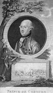Prince Coburg, famous German general of the Holy Roman Empire.Artist: J Pass Prince Coburg, famous German general of the Holy Roman Empire.Artist: J Pass