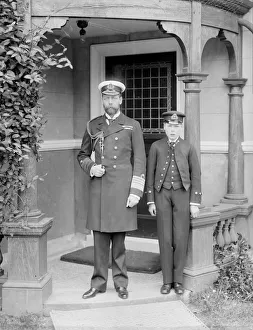 The Great Days of Yachting Gallery: The Prince of Wales and Prince Edward at the Royal Naval College, Osborne, Isle of Wight, 1908