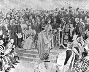 Princess Alexandra receiving the Degree of Doctor of Music...1896, (1901) Princess Alexandra receiving the Degree of Doctor of Music...1896, (1901)