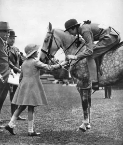 Princess Elizabeth at Childrens Day, Richmond Horse Show, c1936 Princess Elizabeth at Childrens Day, Richmond Horse Show, c1936