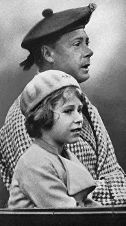 Princess Elizabeth with her uncle David, c1936 Princess Elizabeth with her uncle David, c1936