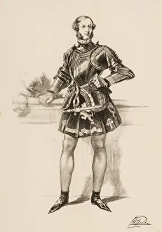Print of William 2nd Earl of Craven in Costume Worn at Eglinton Tournament 1839 Print of William 2nd Earl of Craven in Costume Worn at Eglinton Tournament 1839
