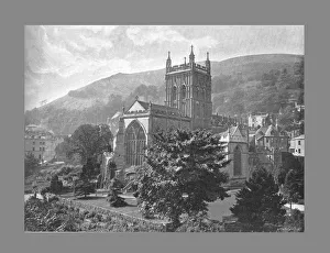 Priory Church, Great Malvern, c1900. Artist: Harvey Barton Priory Church, Great Malvern, c1900. Artist: Harvey Barton