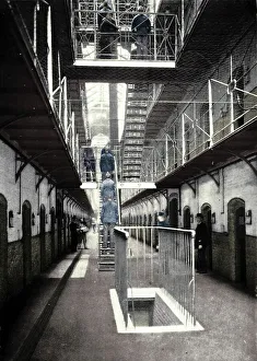 Prisoners going to dinner, Wormwood Scrubs Prison, London, c1903 (1903). Artist: Unknown Prisoners going to dinner, Wormwood Scrubs Prison, London, c1903 (1903). Artist: Unknown