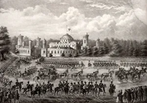 Procession of Tsar Nicholas I into Dormition Cathedral from the Petrovsky Palace during his coronation in 1825, 1826 Procession of Tsar Nicholas I into Dormition Cathedral from the Petrovsky Palace during his coronation in 1825, 1826