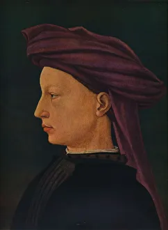 Profile Portrait of a Young Man, c1425. Artist: Masaccio Tommaso Profile Portrait of a Young Man, c1425. Artist: Masaccio Tommaso