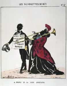 A Propos de la Crise Monetaire, 1871. Artist: Moloch A Propos de la Crise Monetaire, 1871. Artist: Moloch