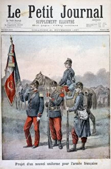 Images Dated 6th June 2007: Proposed new uniforms of the French army, 1897. Artist: Henri Meyer