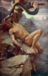 Norse Mythology Prints: Punishment of Loke Print, 1890