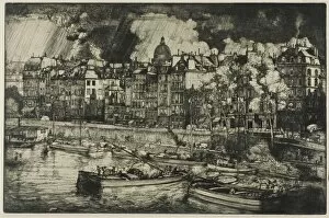 Historic Town of Grand-Bassam Gallery: Quai des Grands Augustins, Paris, 1906. Creator: Donald Shaw MacLaughlan