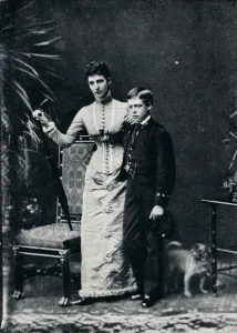 Queen Alexandra and her second son, the future King George V, c1877 (1910) Queen Alexandra and her second son, the future King George V, c1877 (1910)