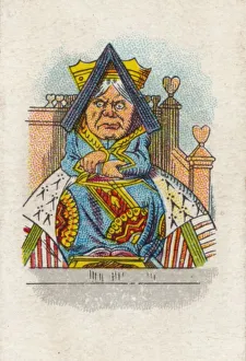 The Queen in Court, 1930. Artist: John Tenniel The Queen in Court, 1930. Artist: John Tenniel