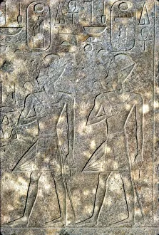 Queen Hatshepsut and her co-regent Pharaoh Thutmosis III, 18th Dynasty. c1503BC-1483 BC Queen Hatshepsut and her co-regent Pharaoh Thutmosis III, 18th Dynasty. c1503BC-1483 BC