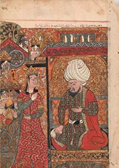 The Queen Ilar (Irakht) Before the King Warning him About the Brahmins (?), Folio The Queen Ilar (Irakht) Before the King Warning him About the Brahmins (?), Folio