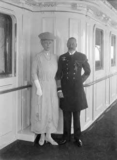 Queen Mary Of Teck Gallery: Queen Mary and King George V aboard HMY Victoria and Albert, c1933