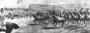 Queen Victoria Reviewing the Army of the Empire at Aldershot, 1897..., (1901) Queen Victoria Reviewing the Army of the Empire at Aldershot, 1897..., (1901)