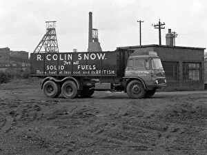 Lorry Gallery: R Colin Snow coal merchants wagon, Barnburgh Colliery, South Yorkshire, 1961. Artist
