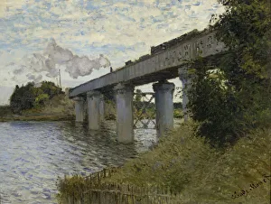 The Railroad bridge in Argenteuil, 1873-1874. Artist: Monet, Claude (1840-1926) The Railroad bridge in Argenteuil, 1873-1874. Artist: Monet, Claude (1840-1926)