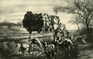 'Railway Warfare in East Africa, First World War, 1914-1918, (c1920). Creator: Unknown 'Railway Warfare in East Africa, First World War, 1914-1918, (c1920). Creator: Unknown